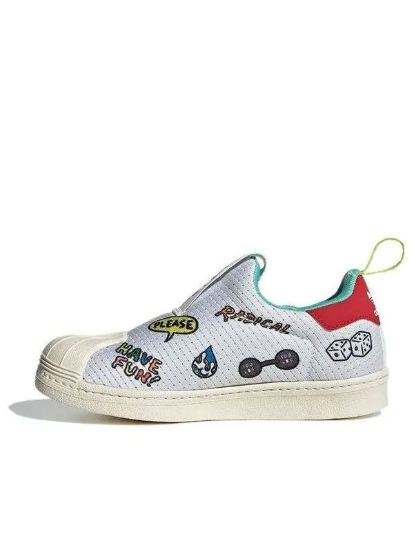 Кроссовки aaron kai x superstar 360 primeblue j Adidas — изображение 1 из 4, белый/зеленый/синий