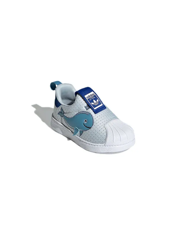 Кроссовки оригинальные superstar 360 i primeblue Adidas — изображение 3 из 4, белый/синий