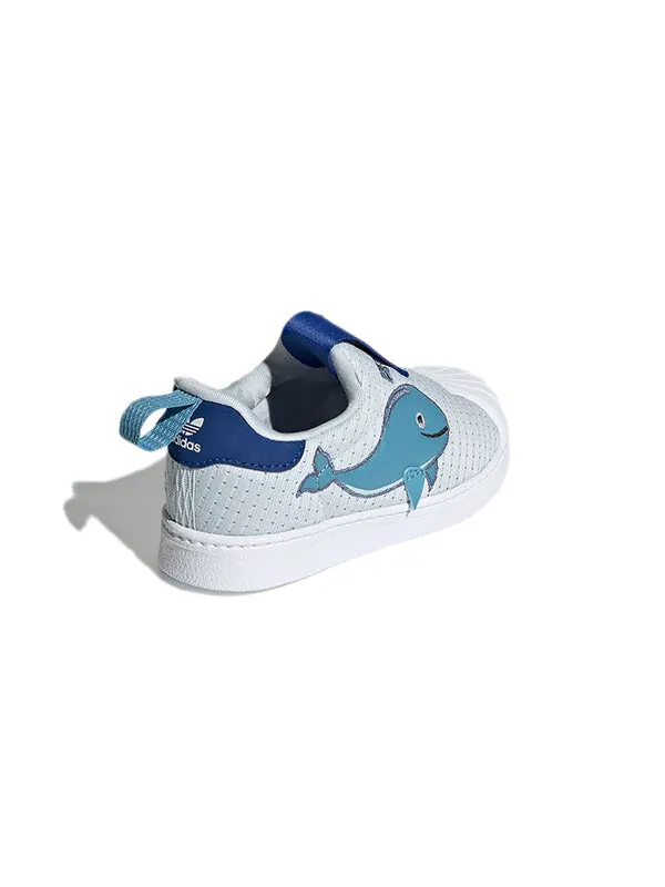 Кроссовки оригинальные superstar 360 i primeblue Adidas — изображение 4 из 4, белый/синий