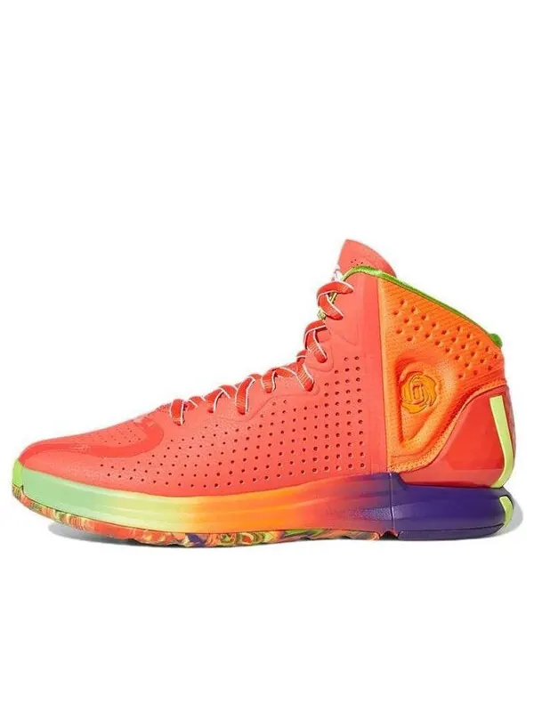 Кроссовки d rose 4 рестомод Adidas — изображение 1 из 4, красный/оранжевый/желтый
