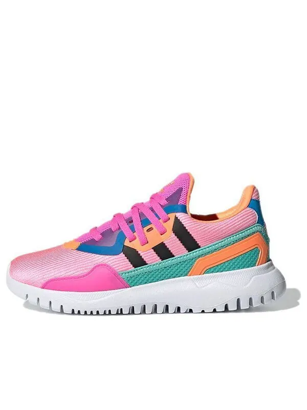 Кроссовки оригиналы flex j Adidas — изображение 1 из 4, розовый/синий