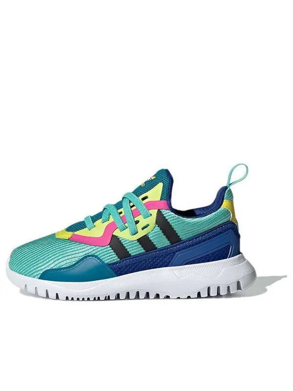 Кроссовки оригиналы flex el c Adidas — изображение 1 из 4, синий/зеленый/белый