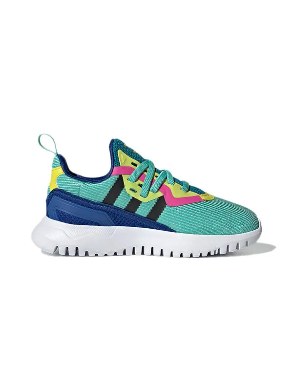 Кроссовки оригиналы flex el c Adidas — изображение 2 из 4, синий/зеленый/белый