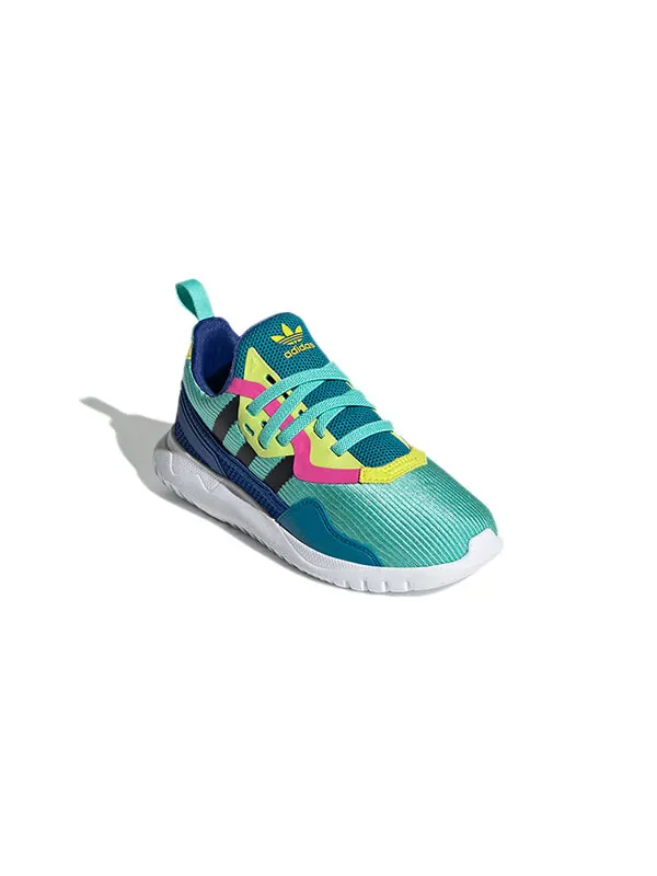 Кроссовки оригиналы flex el c Adidas — изображение 3 из 4, синий/зеленый/белый