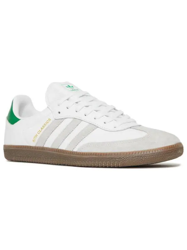 Кроссовки x kith samba og Adidas — изображение 3 из 4, белый/зеленый