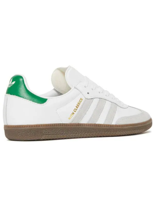 Кроссовки x kith samba og Adidas — изображение 4 из 4, белый/зеленый