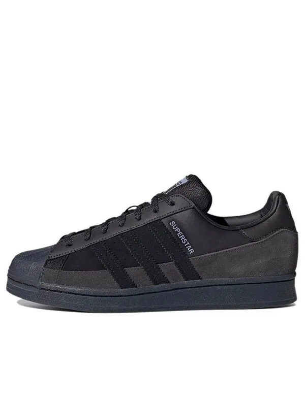Кроссовки оригинальные суперзвезды обувь Adidas — изображение 1 из 4, черный/серый/синий