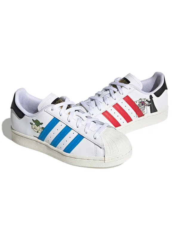 Кроссовки star wars x superstar Adidas — изображение 4 из 5, белый/синий/черный