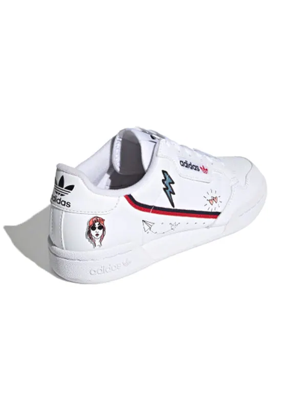 Кроссовки оригинальные континентальные 80 j Adidas — изображение 4 из 4, белый/синий/красный