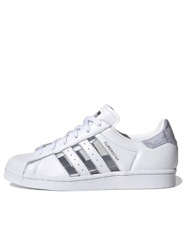 Кроссовки оригиналы суперзвезда Adidas — изображение 1 из 4, белый/серый/фиолетовый