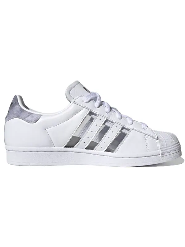 Кроссовки оригиналы суперзвезда Adidas — изображение 2 из 4, белый/серый/фиолетовый