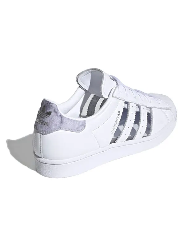 Кроссовки оригиналы суперзвезда Adidas — изображение 4 из 4, белый/серый/фиолетовый