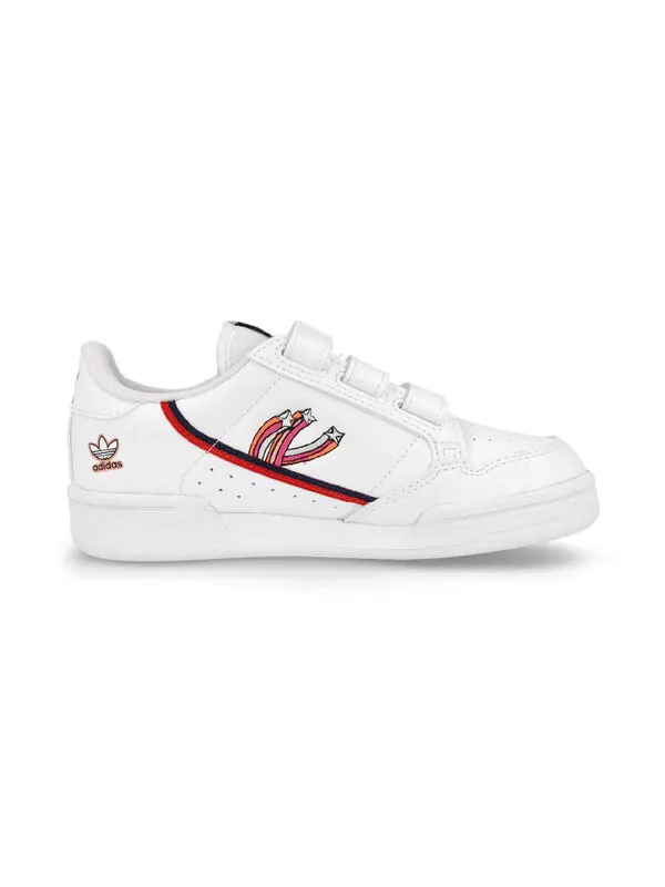 Кроссовки континентальные 80 j Adidas — изображение 2 из 4, белый/черный/красный