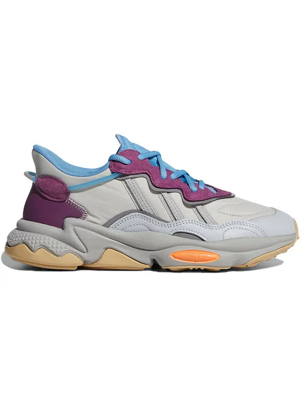 Кроссовки оригиналы ozweego Adidas — изображение 2 из 4, серый/фиолетовый/синий