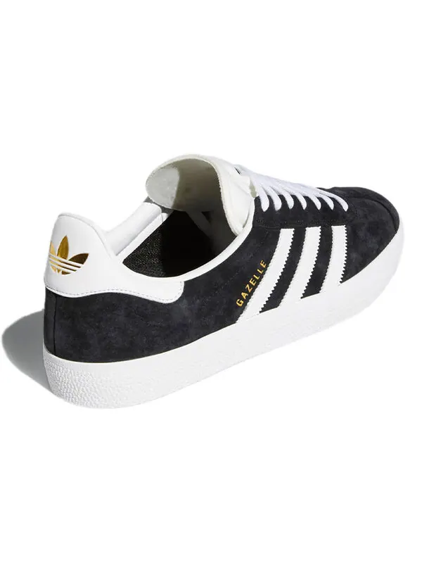 Кроссовки gazelle adv Adidas — изображение 4 из 4, черный/белый/золотистый
