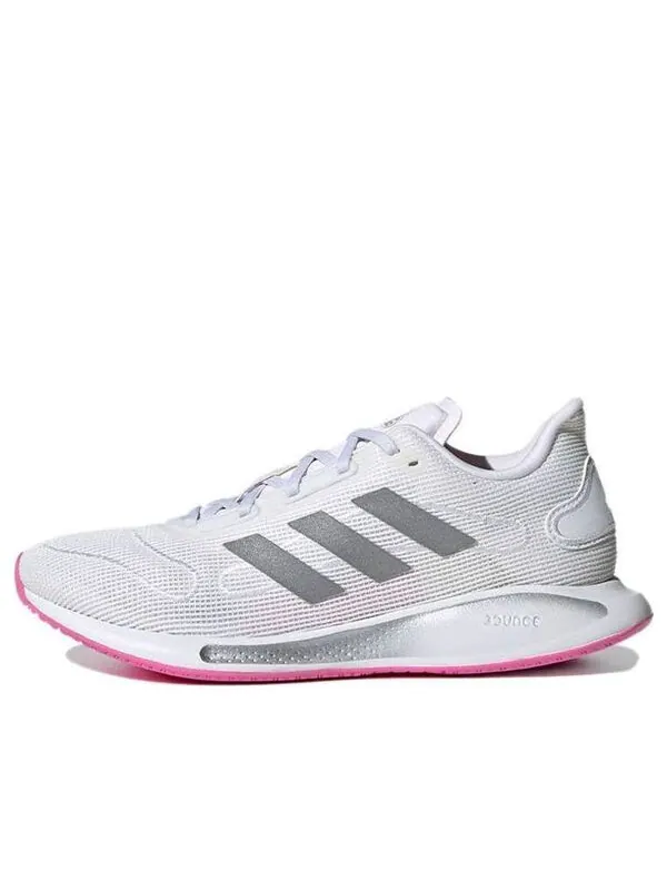 Кроссовки galaxar run shoes серебристые Adidas — изображение 1 из 4, белый/серебристый
