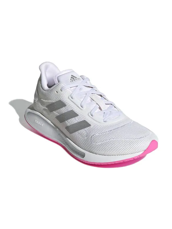 Кроссовки galaxar run shoes серебристые Adidas — изображение 3 из 4, белый/серебристый