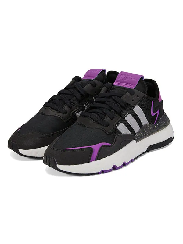Кроссовки оригинальные nite jogger Adidas — изображение 3 из 4, черный/фиолетовый