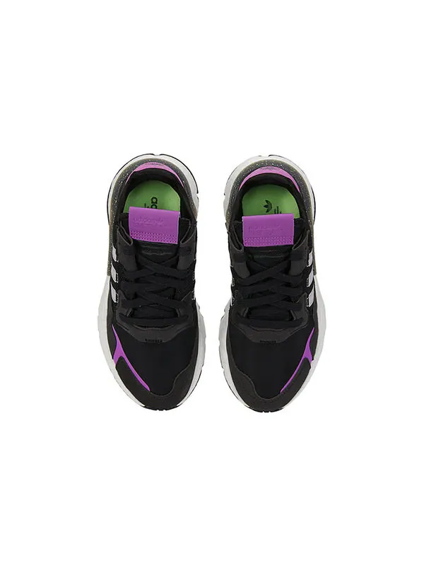 Кроссовки оригинальные nite jogger Adidas — изображение 4 из 4, черный/фиолетовый