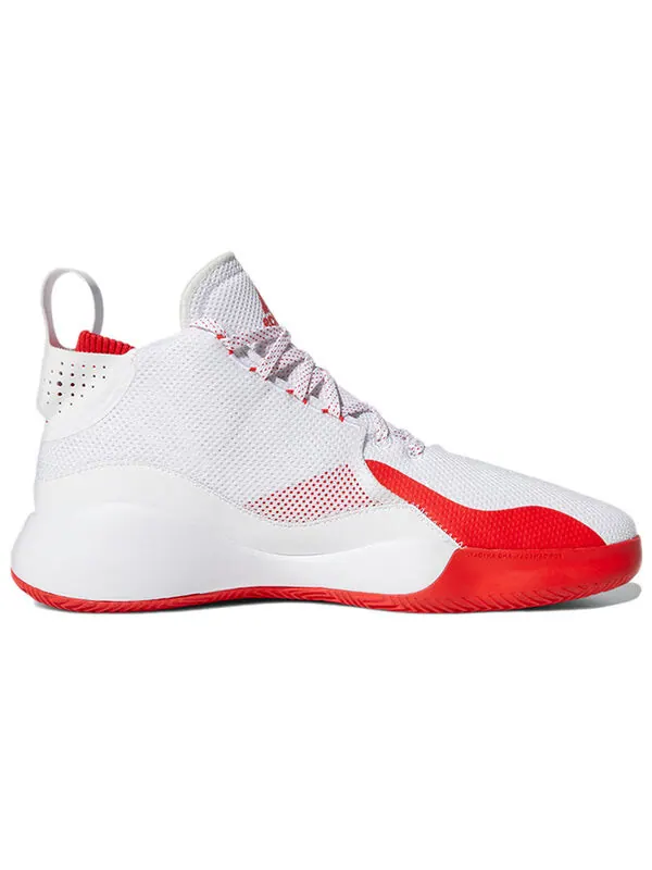 Кроссовки d rose 773 2020 'white vivid red' Adidas — изображение 2 из 4, белый/красный