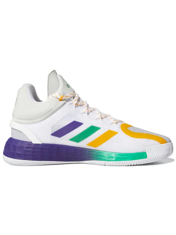 Кроссовки d rose 11 Adidas — изображение 2 из 4, белый/желтый/зеленый