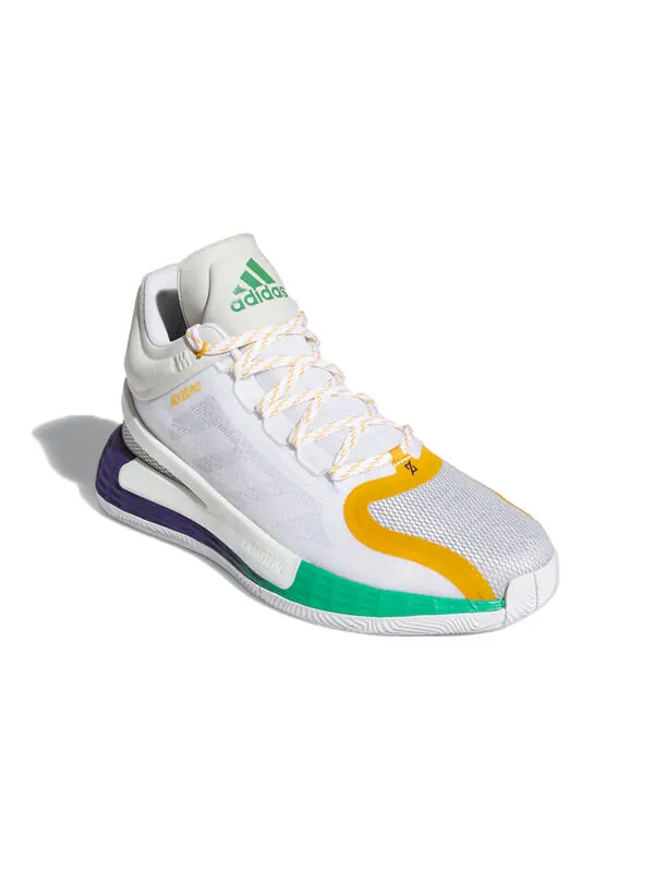 Кроссовки d rose 11 Adidas — изображение 3 из 4, белый/желтый/зеленый