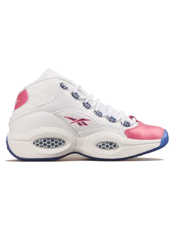 Кроссовки eric emanuel x question mid 'pink toe' Reebok — изображение 2 из 4, розовый