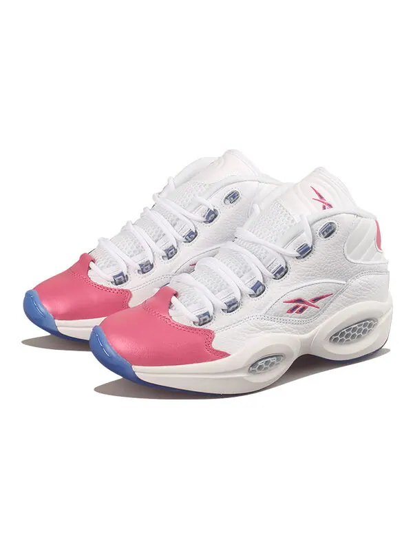 Кроссовки eric emanuel x question mid 'pink toe' Reebok — изображение 3 из 4, розовый