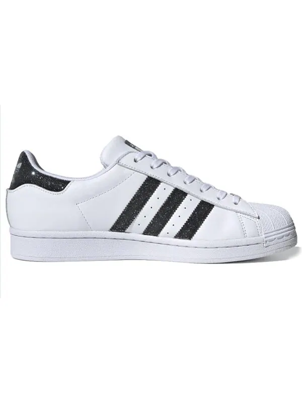 Кроссовки swarovski x superstar 'white black' Adidas — изображение 2 из 4, черный/белый