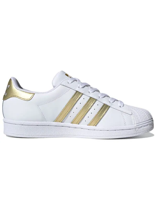Кроссовки суперзвезда Adidas — изображение 2 из 4, белый/золотистый