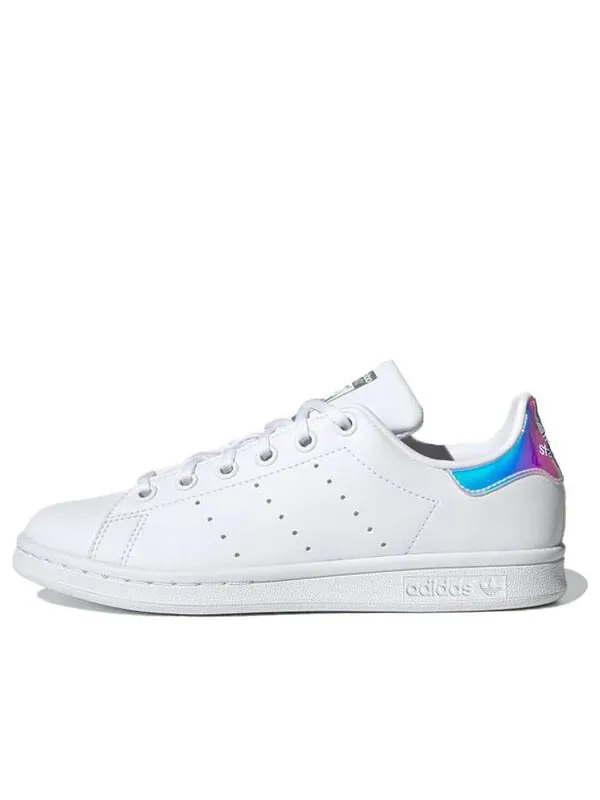Кроссовки оригиналы stan smith j shoes Adidas — изображение 1 из 4, белый/синий/фиолетовый