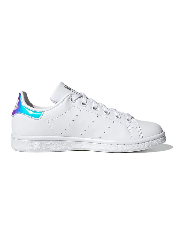 Кроссовки оригиналы stan smith j shoes Adidas — изображение 2 из 4, белый/синий/фиолетовый