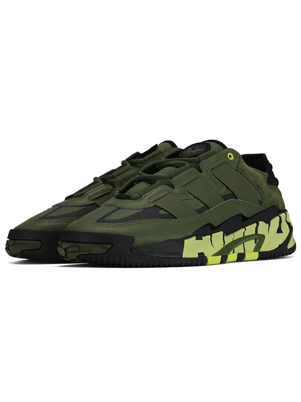 Кроссовки niteball 'oive green' Adidas — изображение 3 из 4, оливковый зеленый