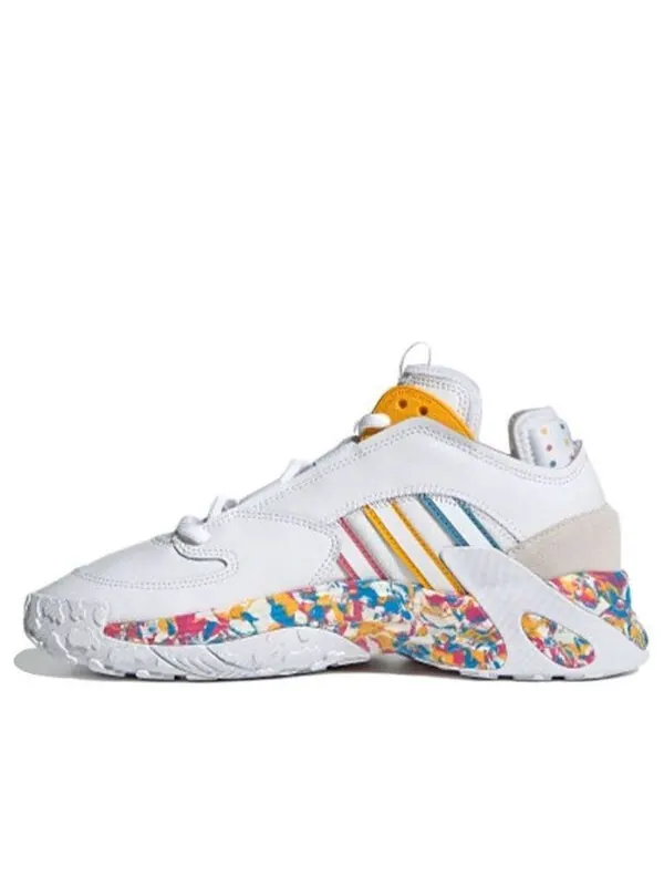 Кроссовки оригиналы стритбол Adidas — изображение 1 из 4, белый/кремовый/желтый