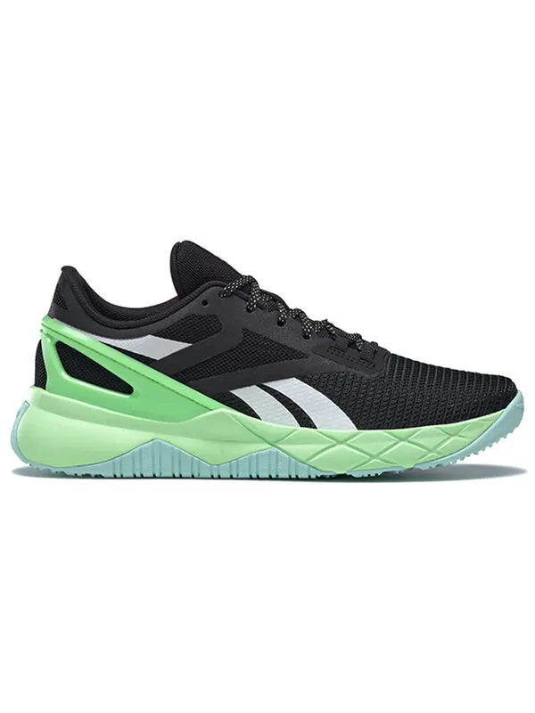 Кроссовки nanoflex tr 'black neon mint' Reebok — изображение 2 из 4, черный