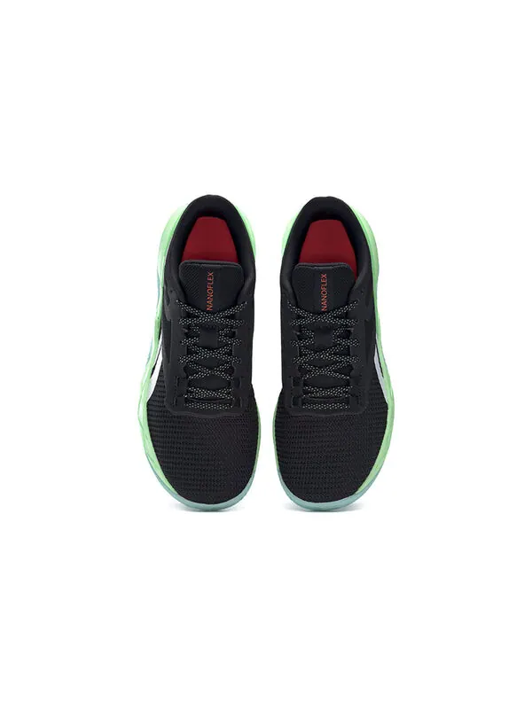 Кроссовки nanoflex tr 'black neon mint' Reebok — изображение 4 из 4, черный