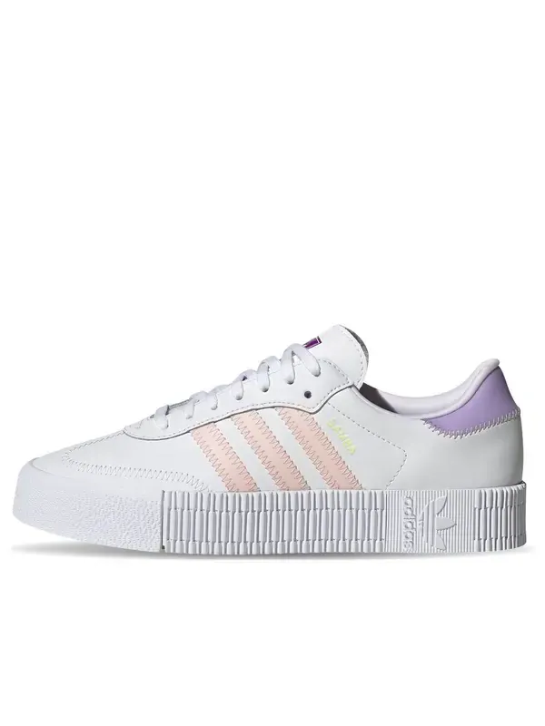 Кроссовки sambarose Adidas — изображение 1 из 4, белый/розовый/фиолетовый