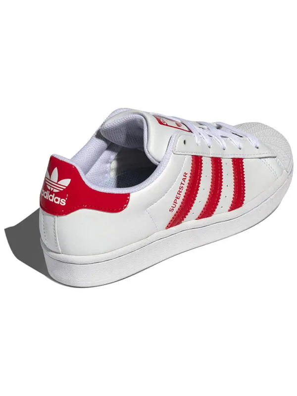 Кроссовки суперзвезда Adidas — изображение 4 из 4, белый/красный