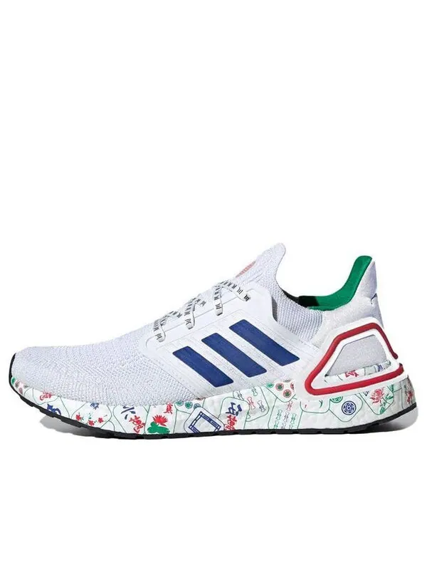 Кроссовки ультрабуст 20 Adidas — изображение 1 из 4, белый/синий/зеленый
