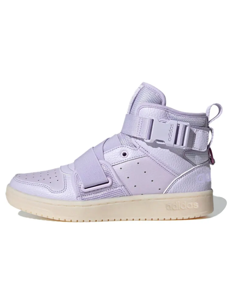 Кроссовки для скейтбординга Hoops 2.0 женские, среднего размера, фиолетовые Adidas Neo — изображение 1 из 6
