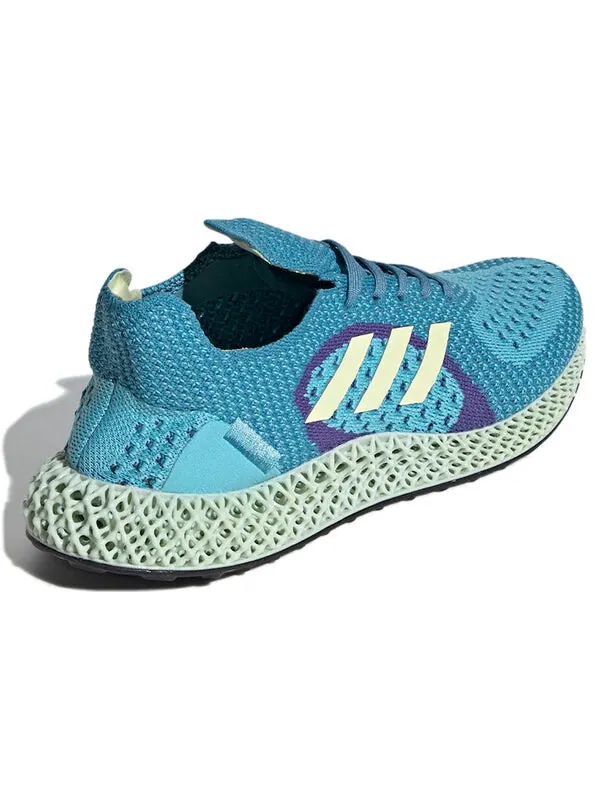 Кроссовки zx runner 4d Adidas — изображение 4 из 4, синий/желтый