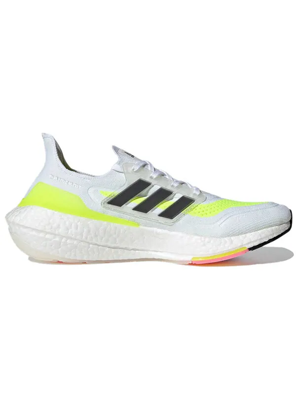 Кроссовки ультрабуст 21 Adidas — изображение 2 из 4, белый/желтый