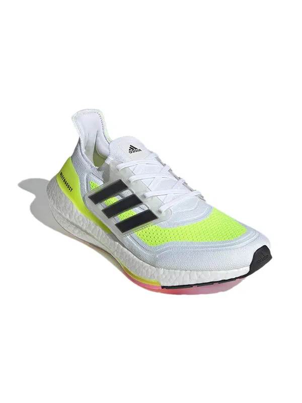 Кроссовки ультрабуст 21 Adidas — изображение 3 из 4, белый/желтый