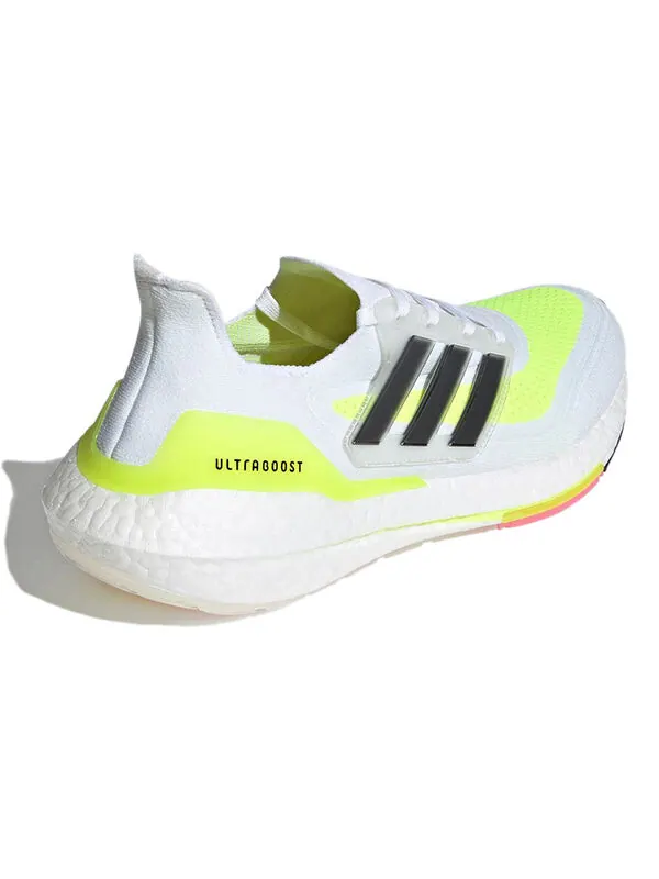 Кроссовки ультрабуст 21 Adidas — изображение 4 из 4, белый/желтый
