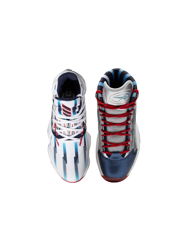 Кроссовки harden x reebok iveerson Adidas — изображение 4 из 4, белый/синий/красный