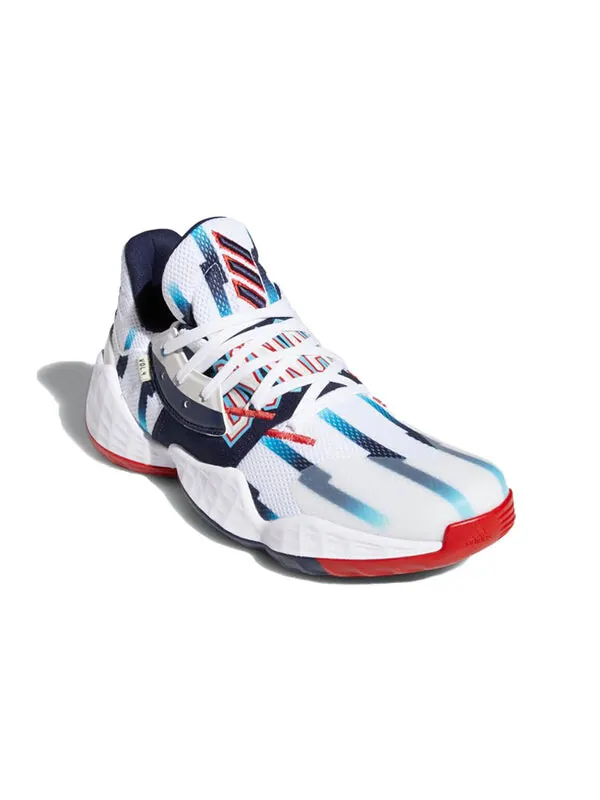 Кроссовки harden vol. 4 gca Adidas — изображение 3 из 4, белый/синий/красный