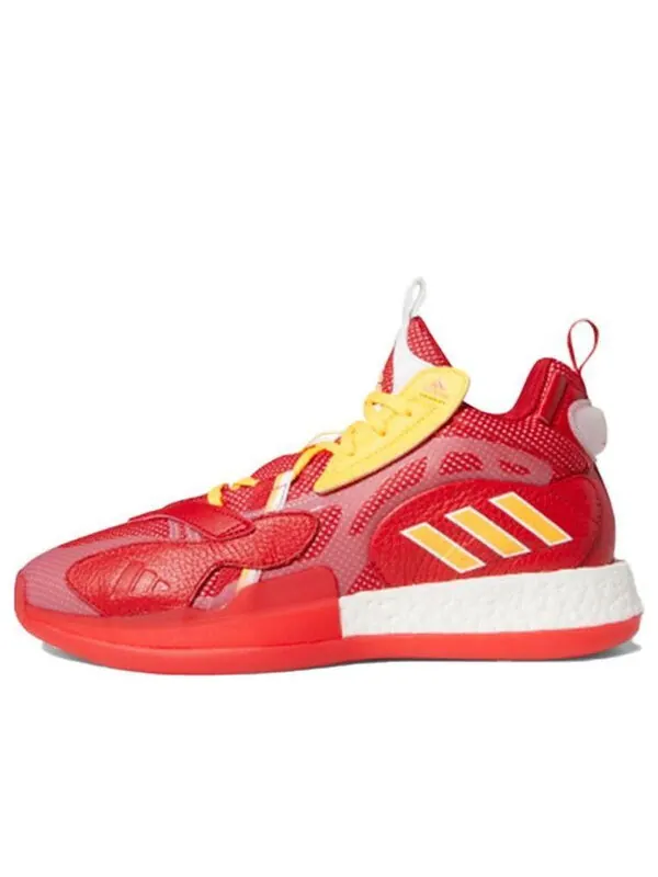 Кроссовки zoneboost Adidas — изображение 1 из 4, красный/желтый