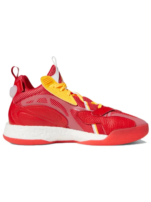 Кроссовки zoneboost Adidas — изображение 2 из 4, красный/желтый