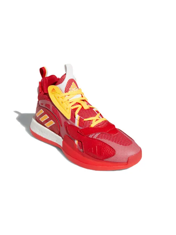 Кроссовки zoneboost Adidas — изображение 3 из 4, красный/желтый