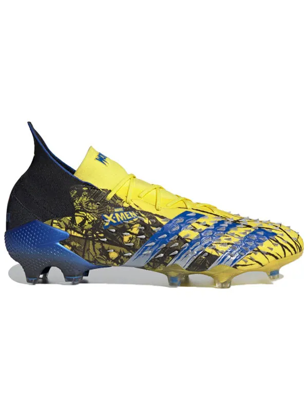 Кроссовки x marvel predator freak.1 fg Adidas — изображение 2 из 4, черный/синий/желтый